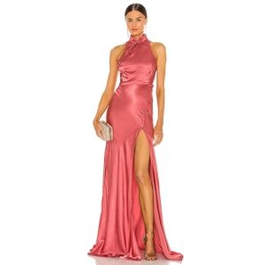 Michelle Gown in Terracotta by Sau Lee